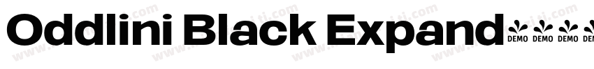 Oddlini Black Expand字体转换